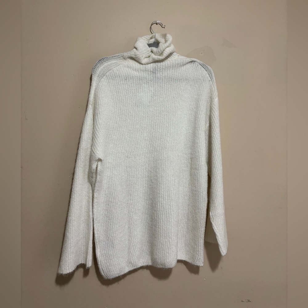Cozy White Turtleneck Sweater